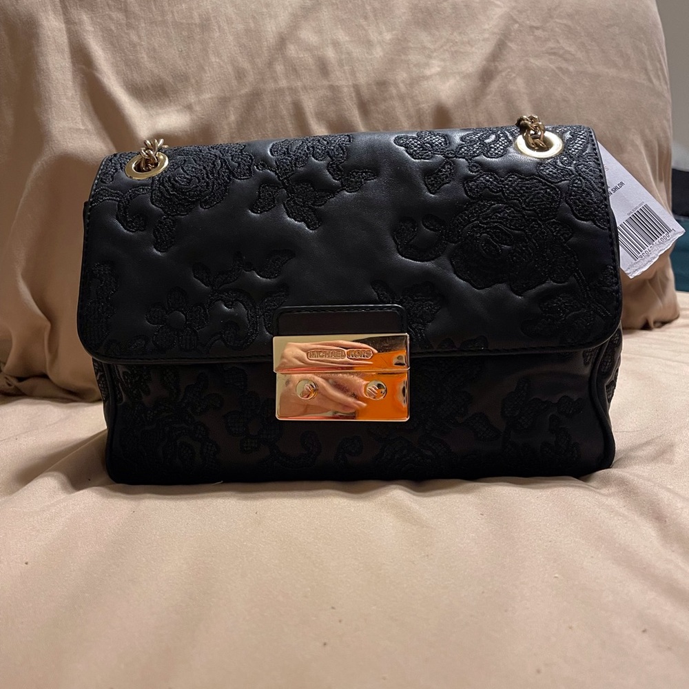 Michael Kors black lace purse